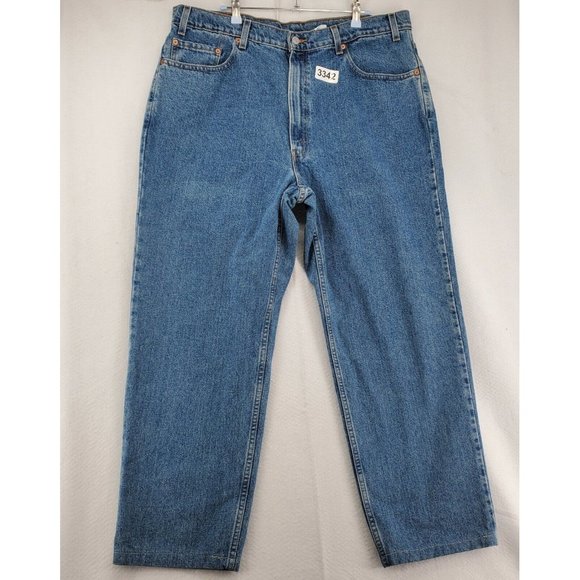 LEVI 550 Jeans Men's Straight Leg Denim 5-Pocket Medium Wash Blue 40/L32 - Picture 11 of 11